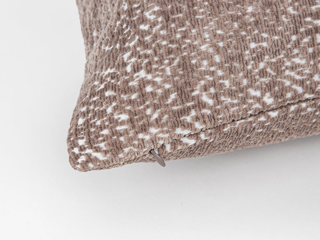 Taupe Beige Plush Textured Pillow Cover – Haven