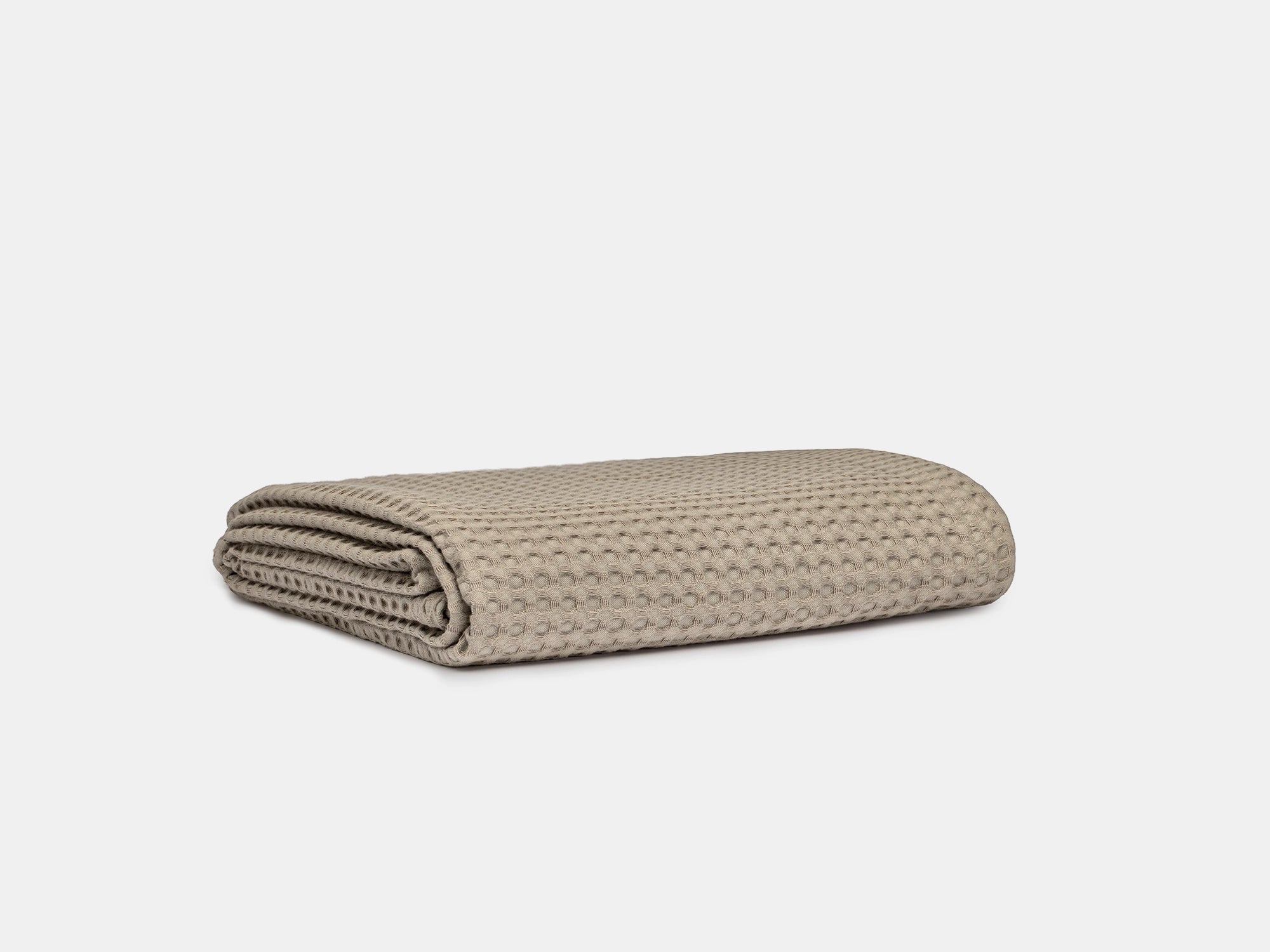 Taupe Waffle Sofa Throw