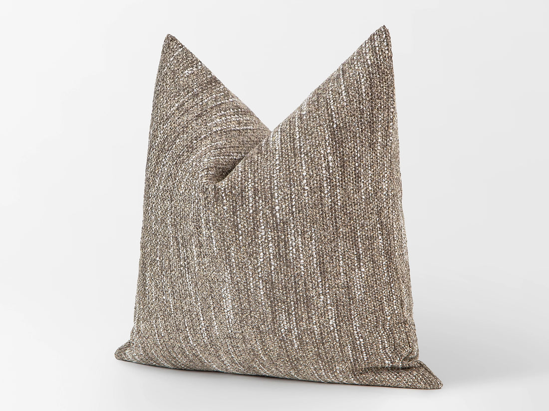 Taupe Beige Pillow Cover - Woven & Textured