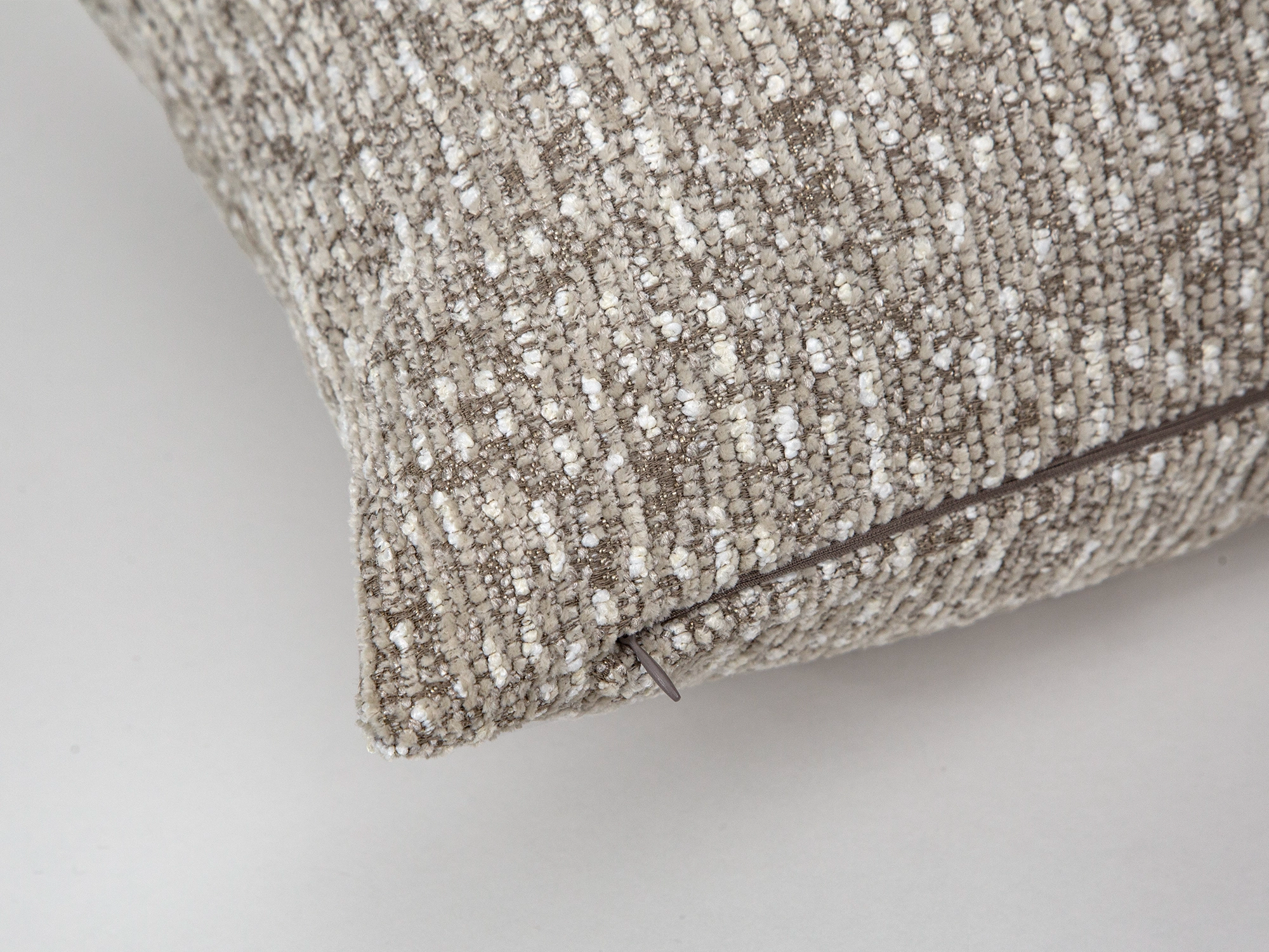 Taupe Beige Pillow Cover - Woven & Textured
