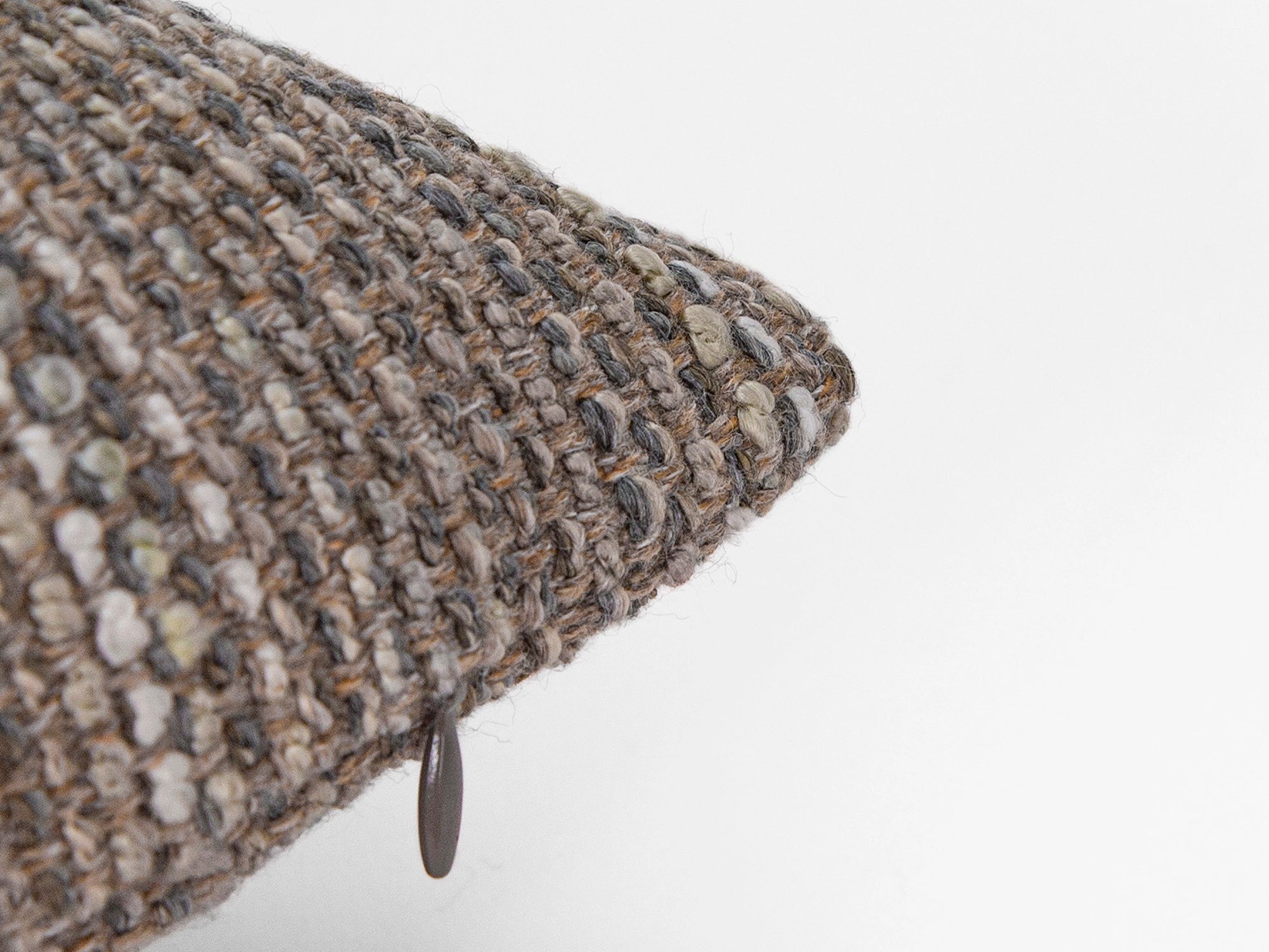 Dark Taupe Striped Textured Pillow Cover