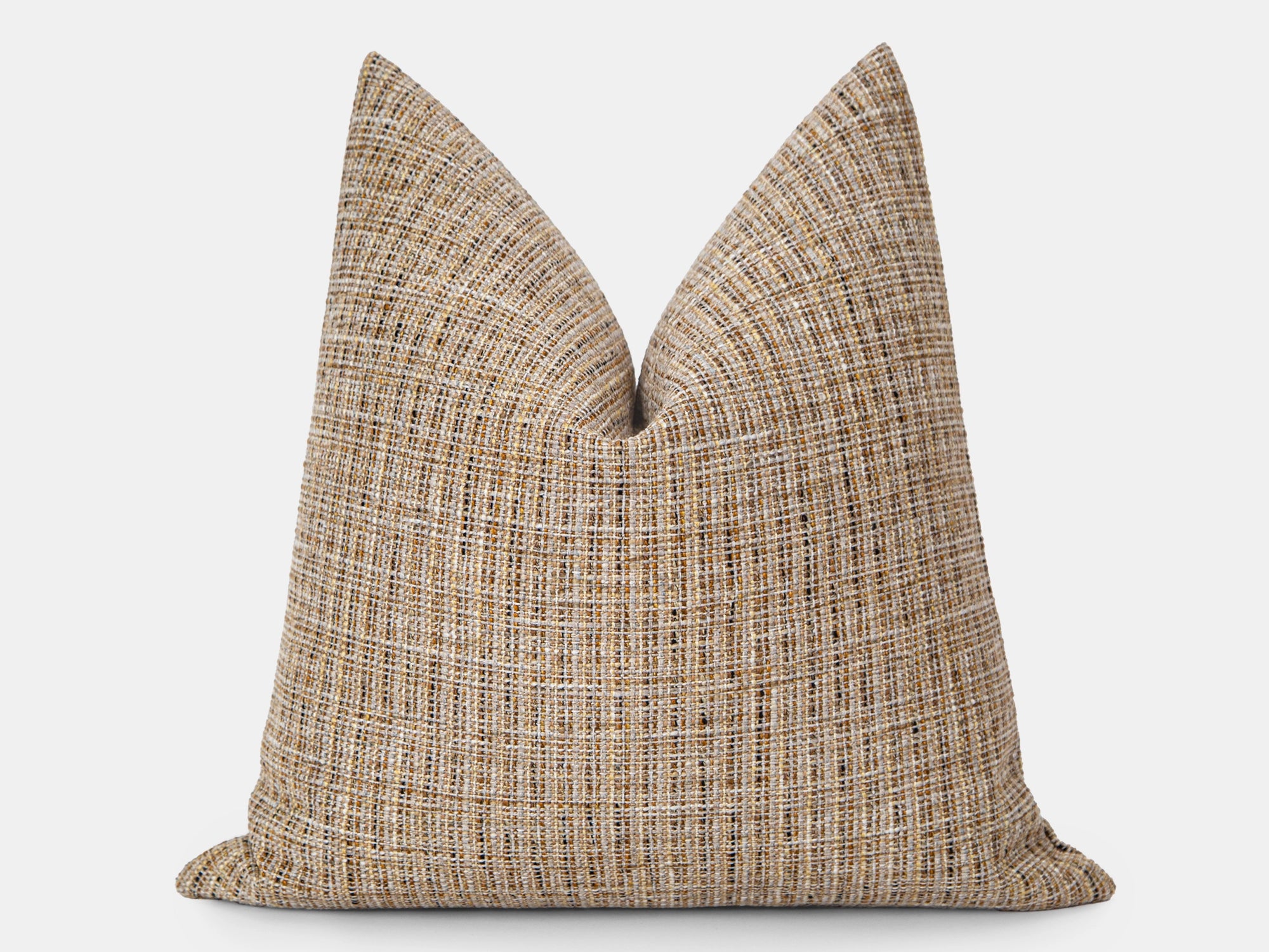Taupe Boho Woven Pillow Cover
