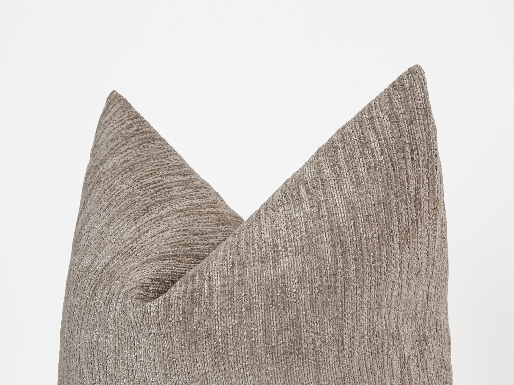 Taupe Textured Pillow Cover