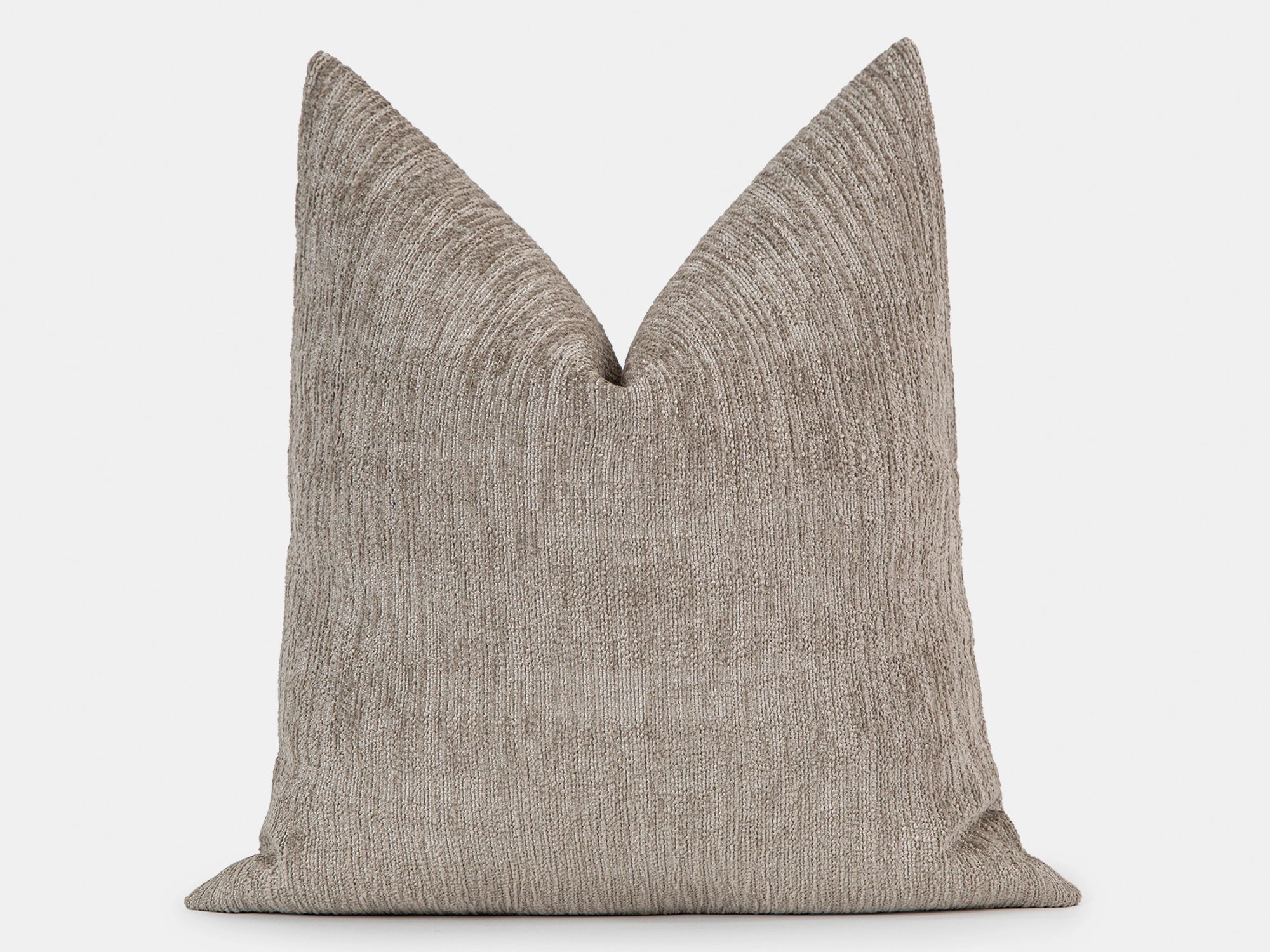 Taupe Textured Pillow Cover