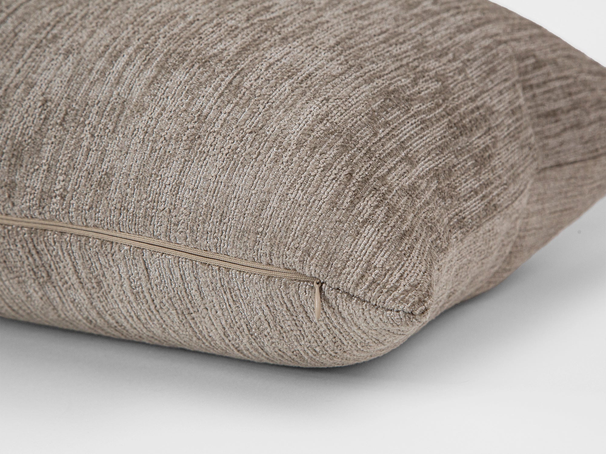 Taupe Textured Pillow Cover