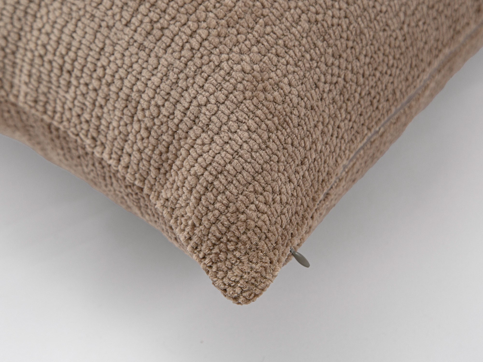 Taupe Brown Textured Pillow Cover