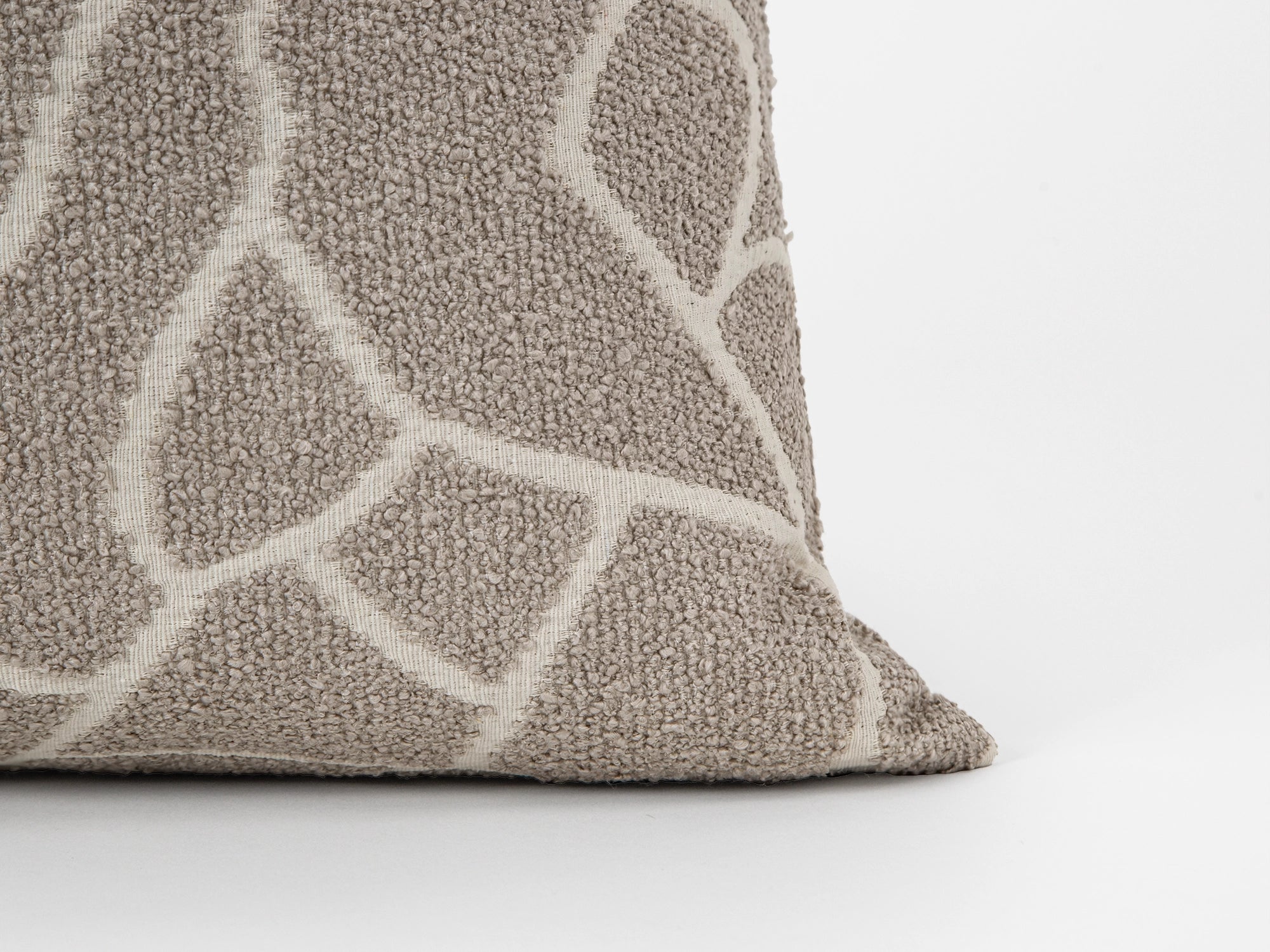 Taupe Beige Abstract Pillow Cover