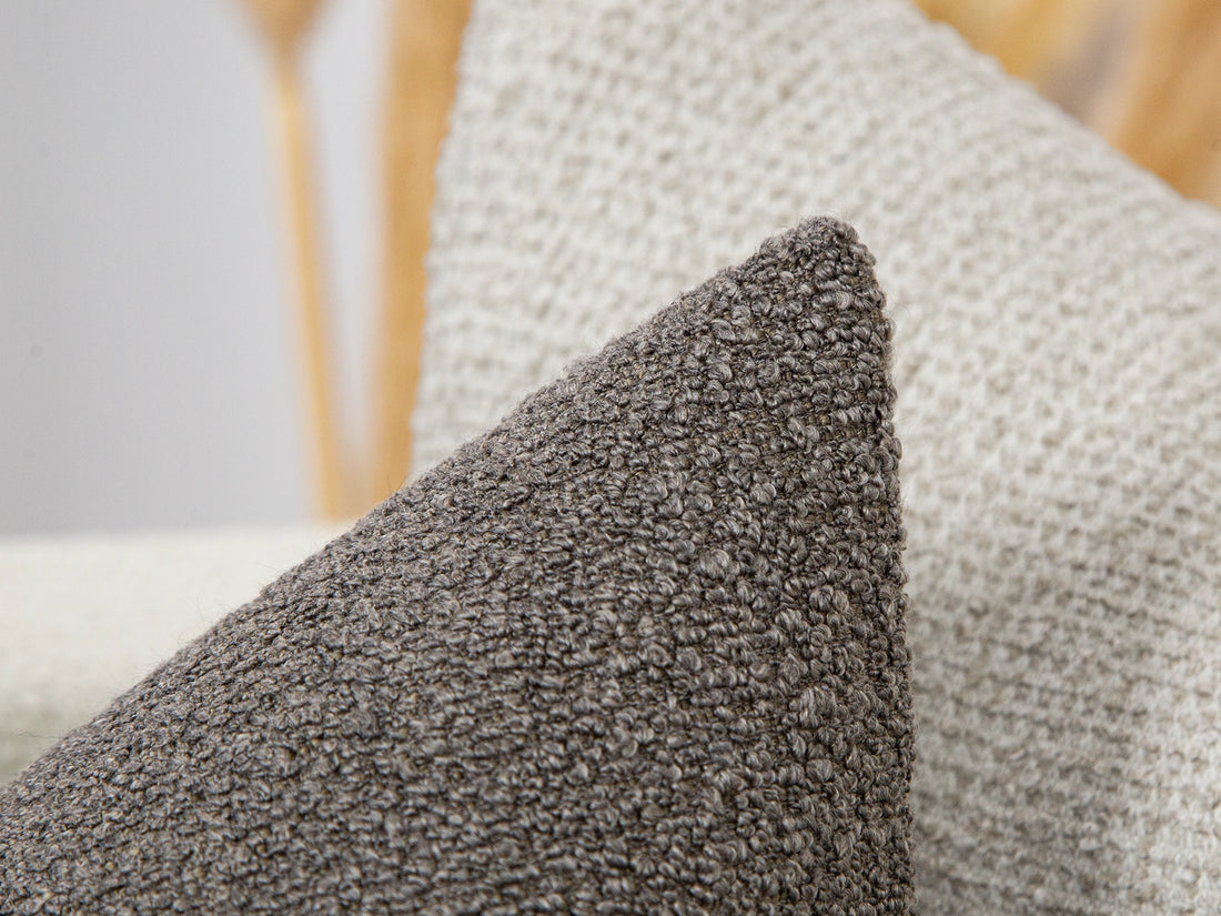 Taupe Gray Alpaca Pillow Cover