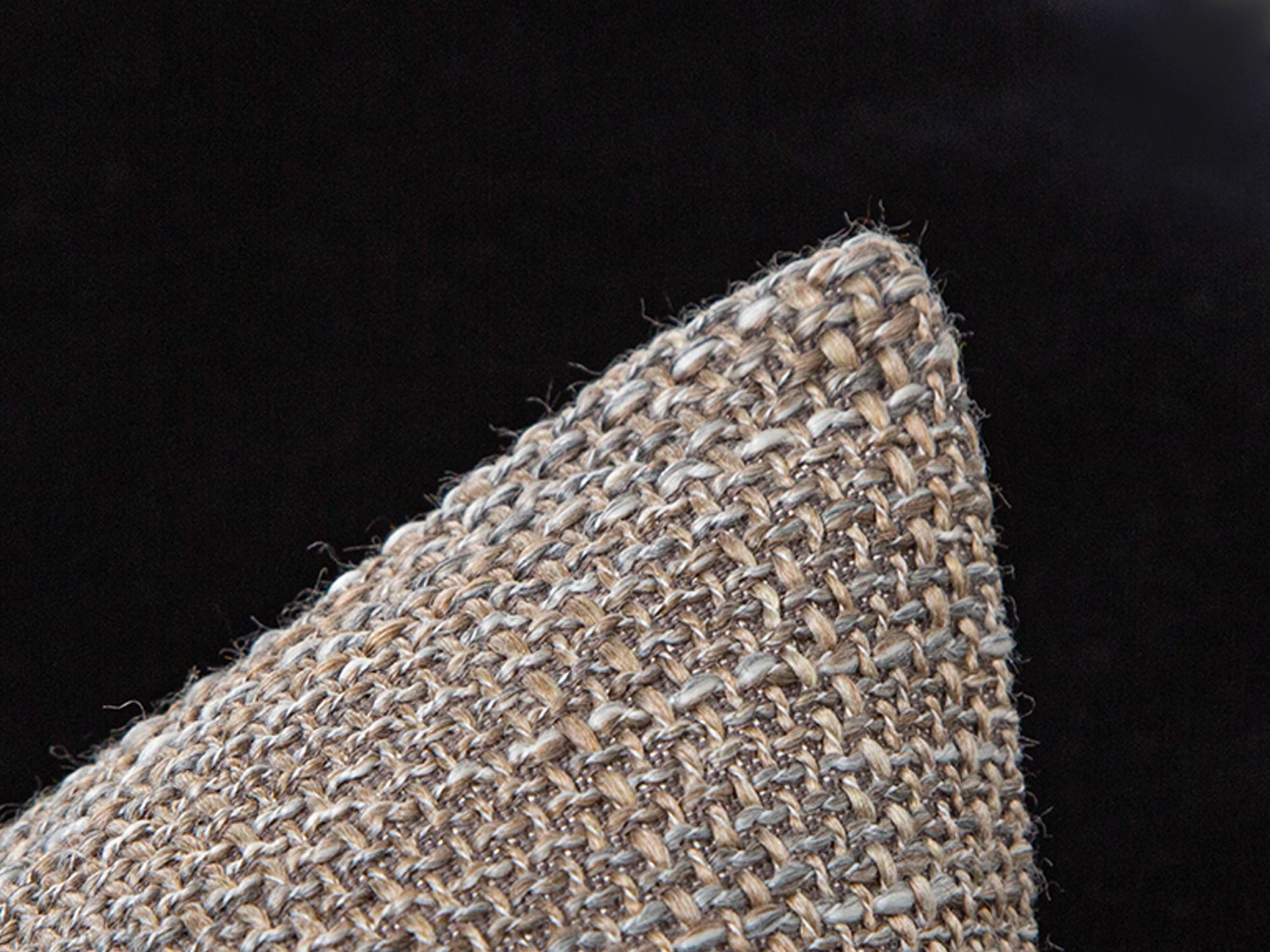 Taupe Gray Woven Linen Pillow Cover