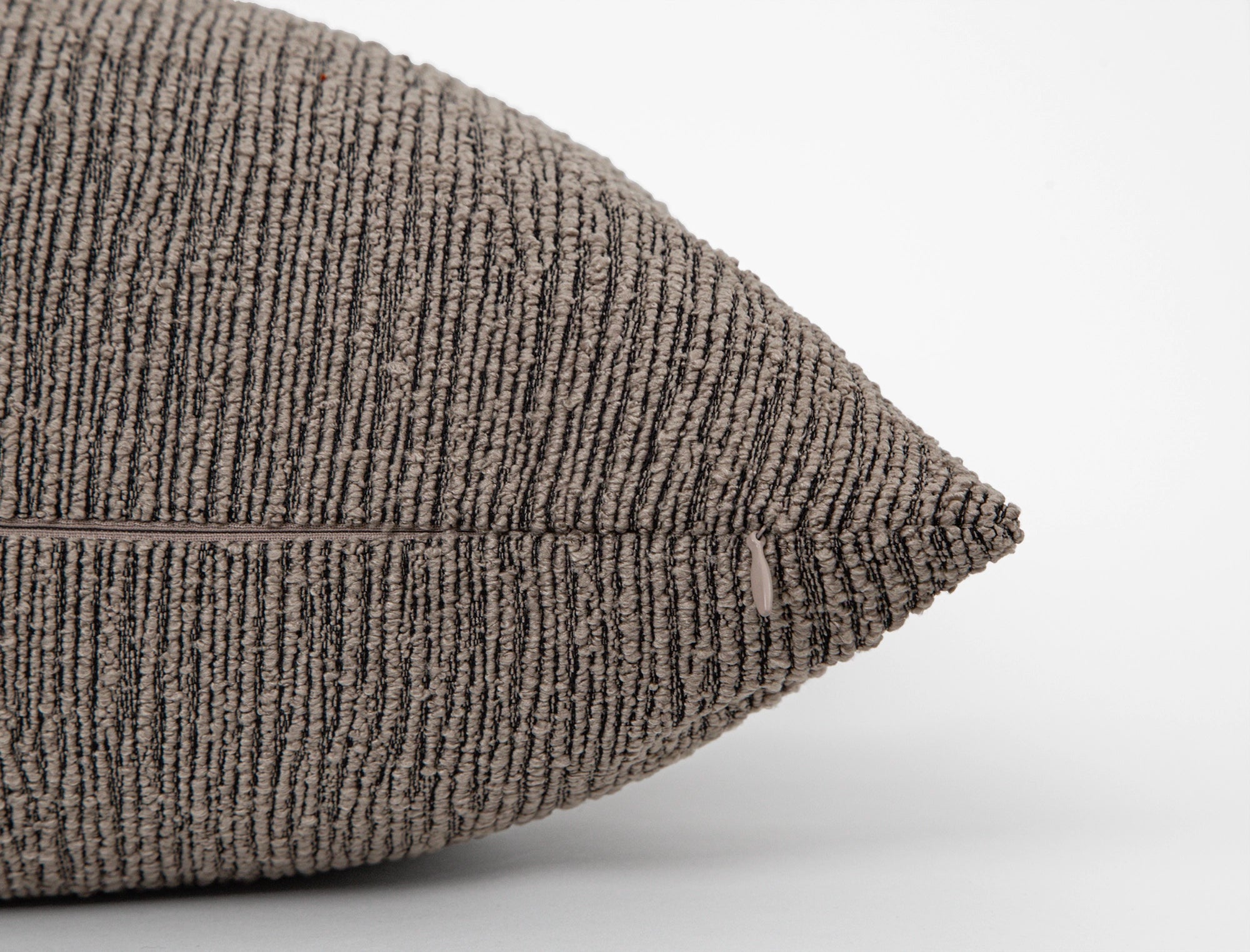 Taupe Linear Textured Pillow Cover - District
