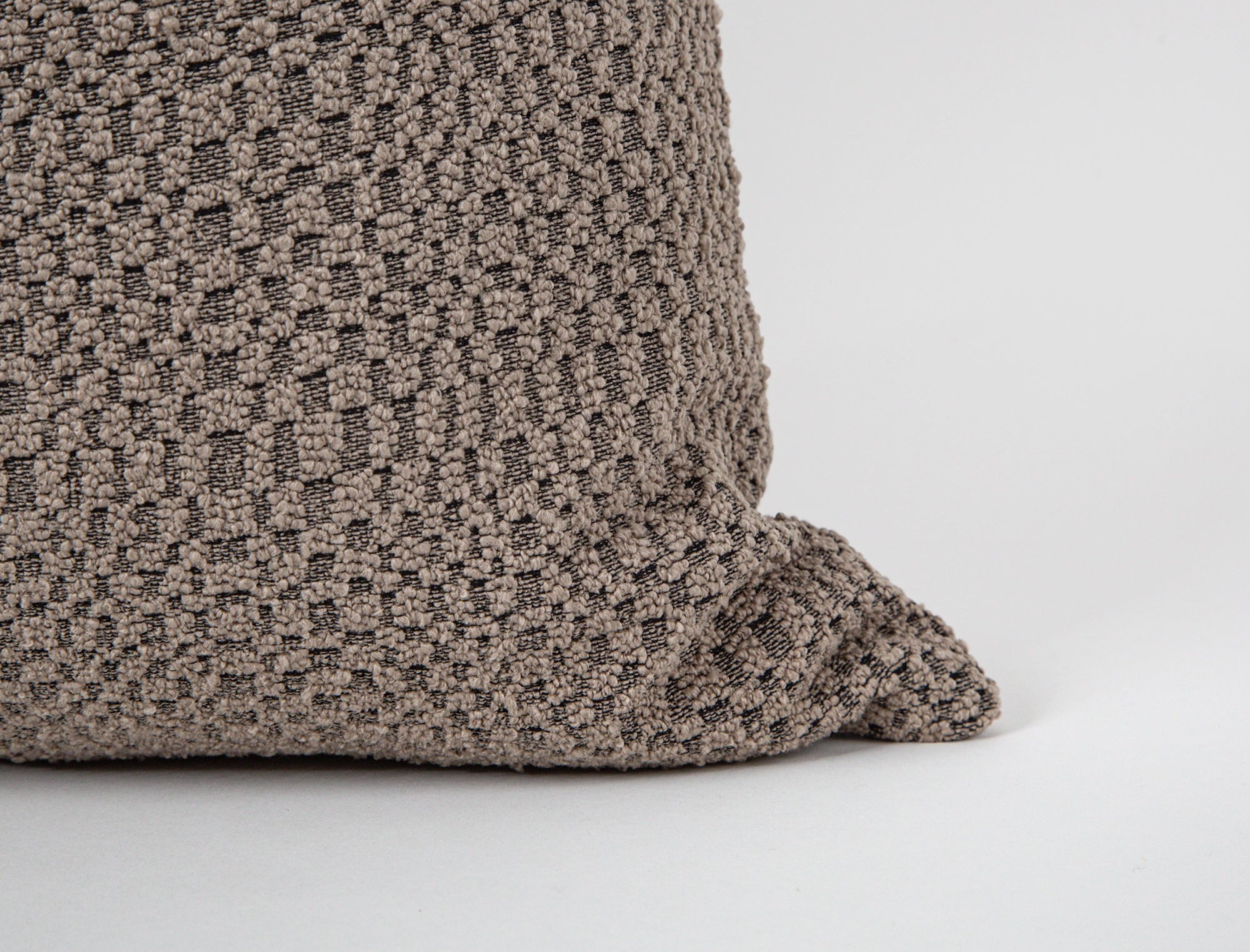 Taupe Tactile Textured Pillow Cover - District