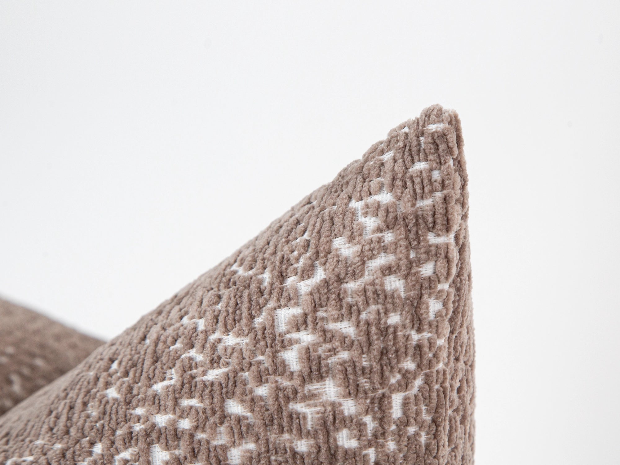 Taupe Beige Plush Textured Pillow Cover – Haven