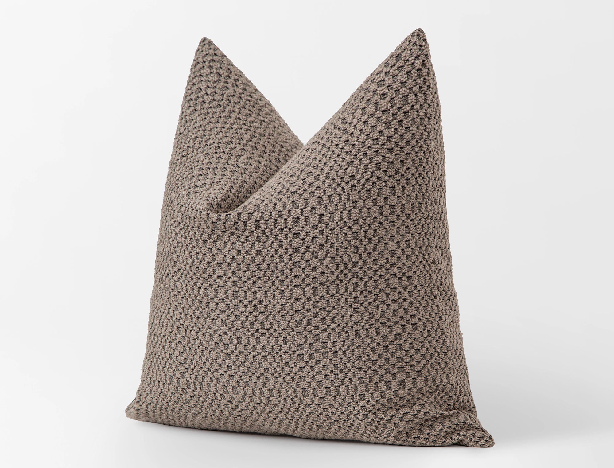 Taupe Tactile Textured Pillow Cover - District