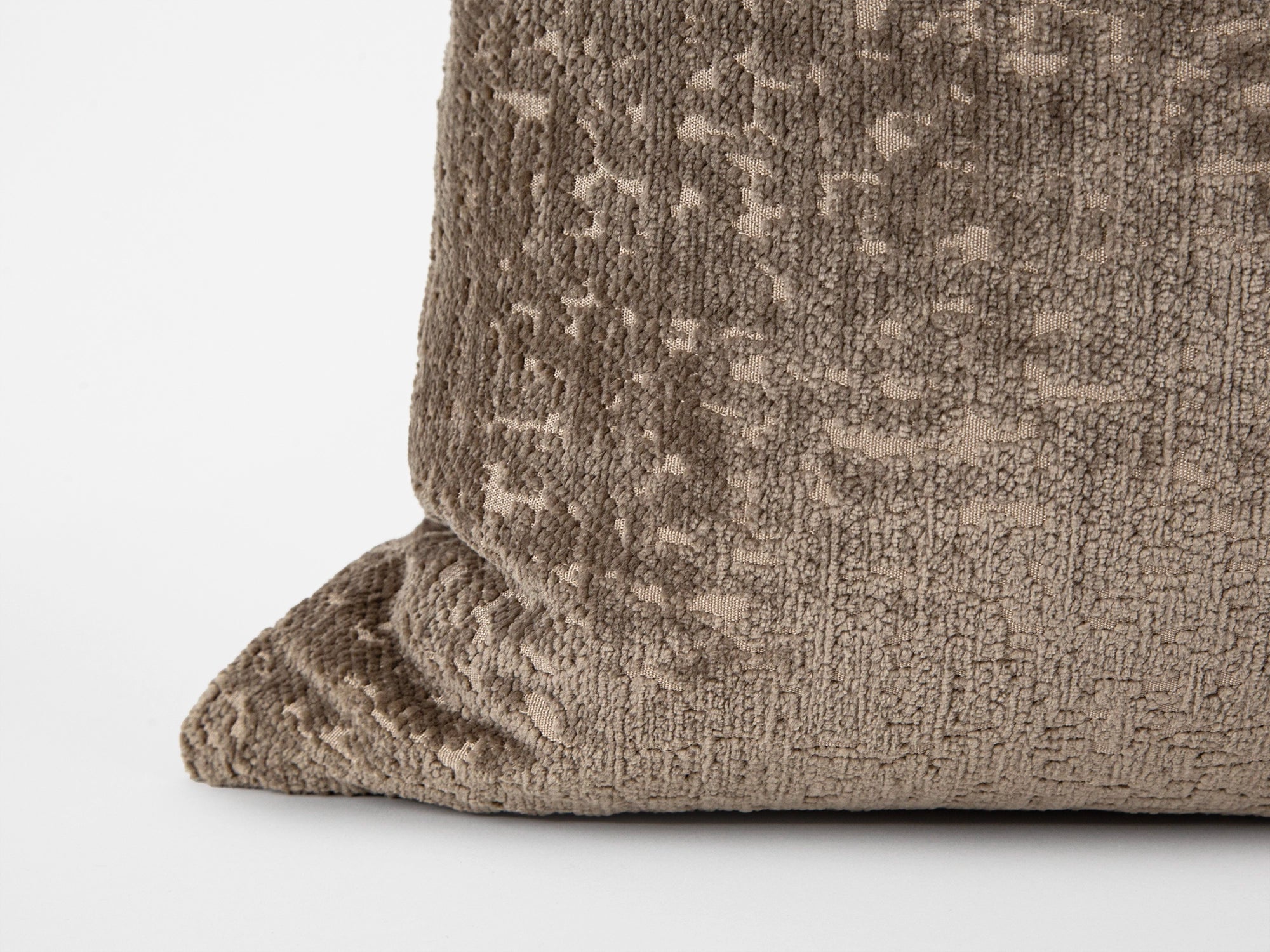 Taupe Brown Textured Pillow Cover