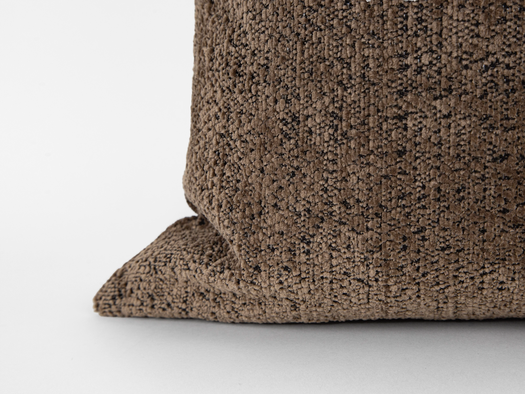 Taupe Brown Textured Pillow Cover