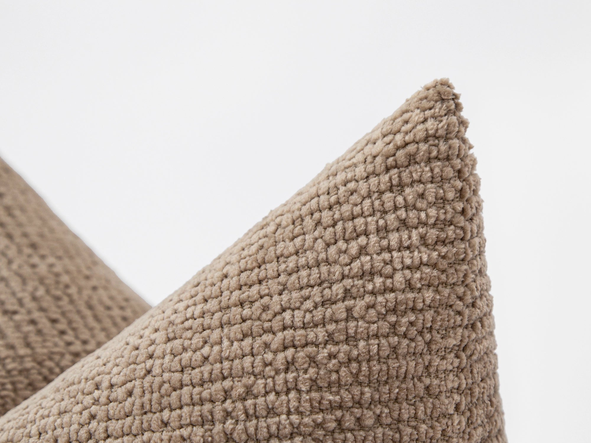 Taupe Brown Textured Pillow Cover