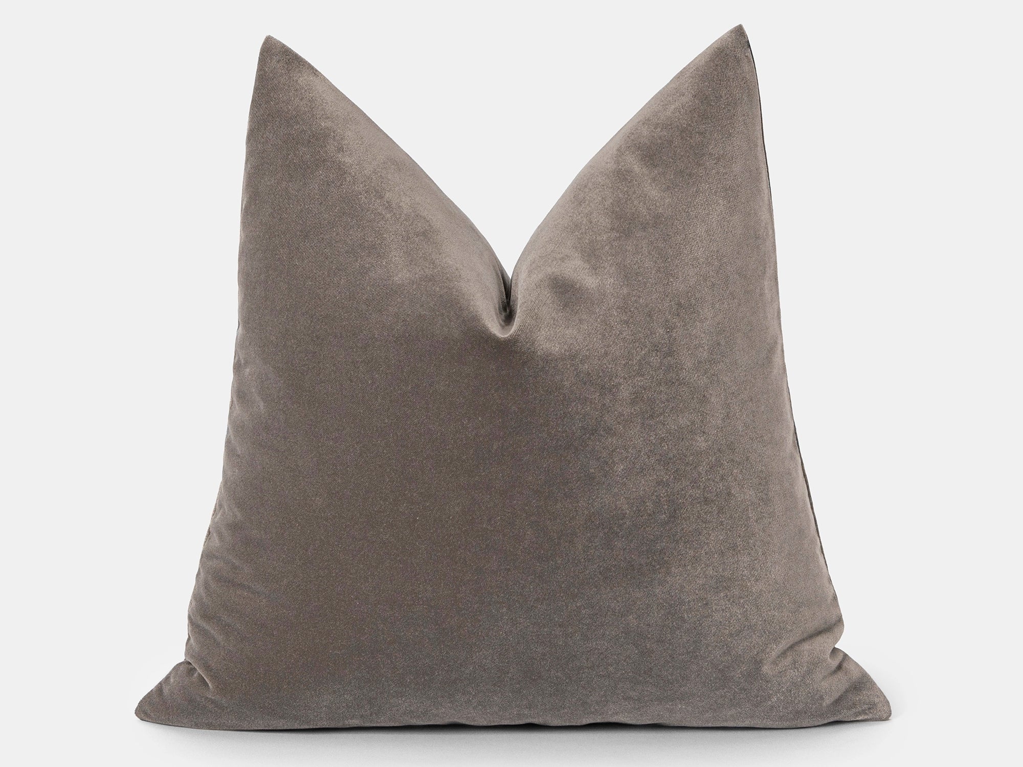 Taupe Velvet Pillow Cover