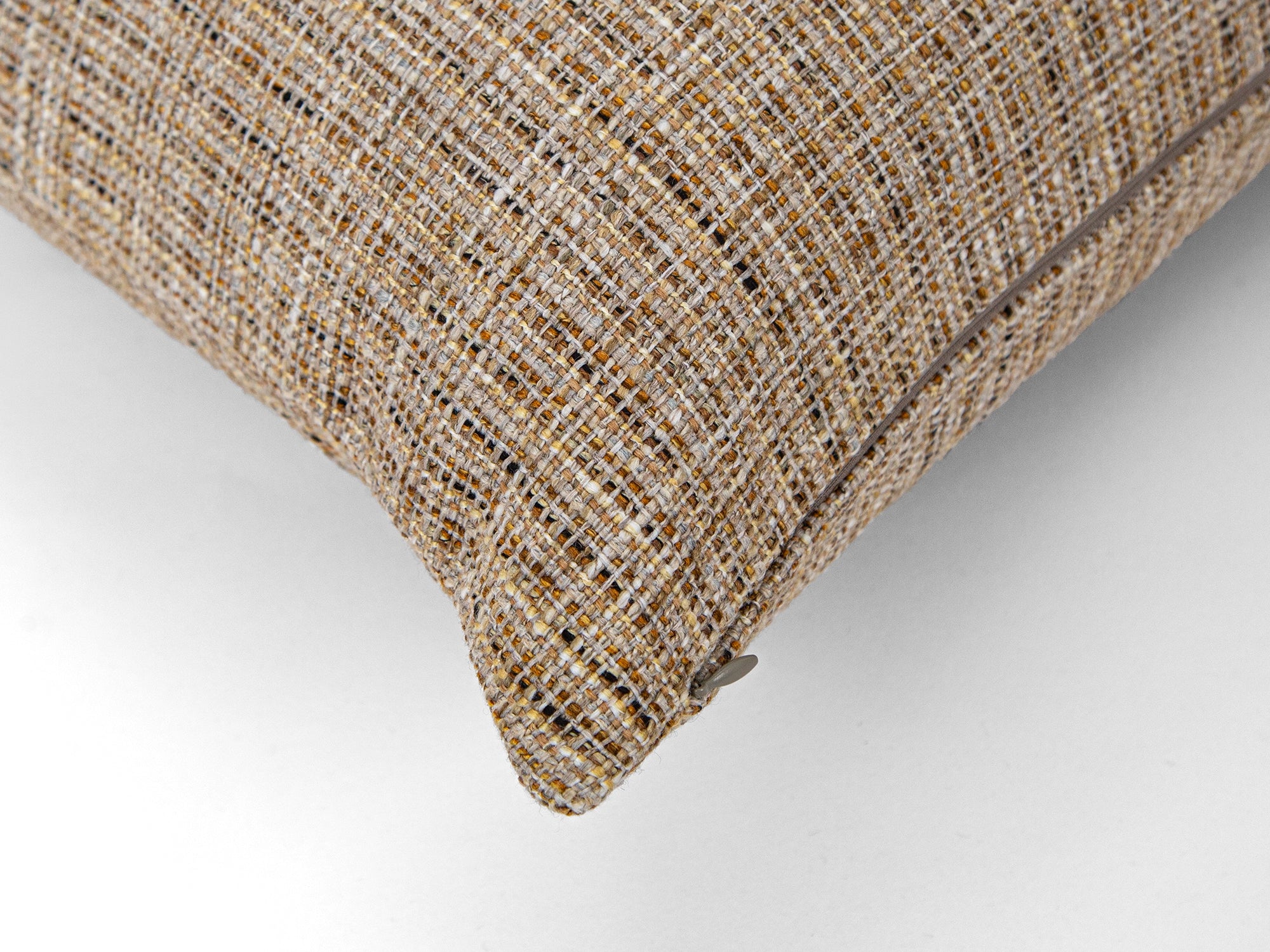 Taupe Boho Woven Pillow Cover