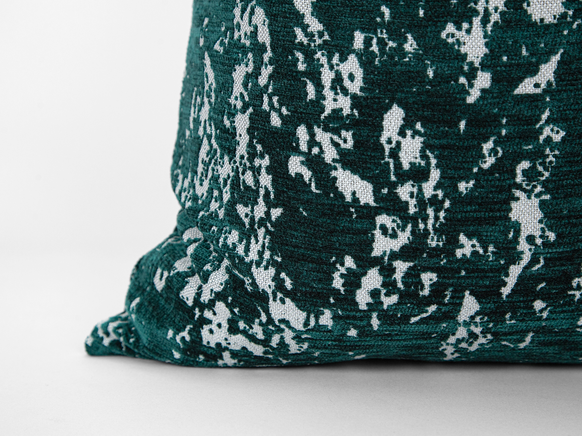 Dark Teal Abstract Pillow Cover