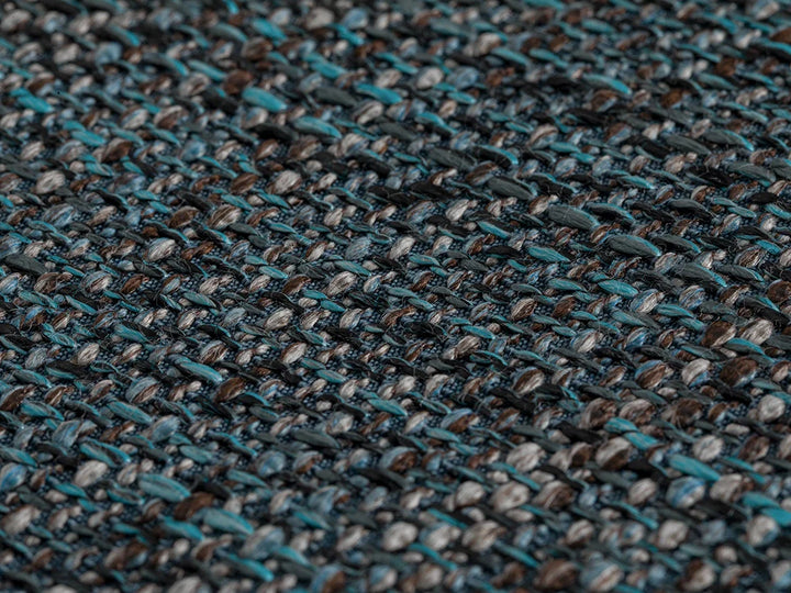Teal Blue Woven Upholstery Fabric - Harvest