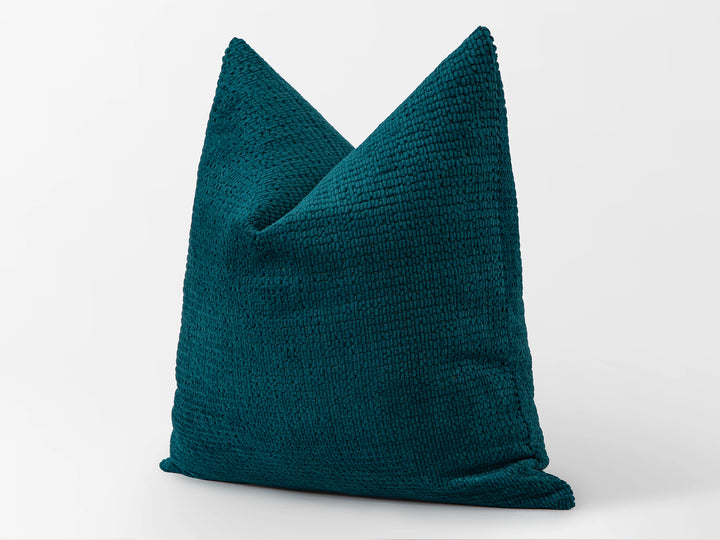 Dark Teal Cozy Pillow Cover