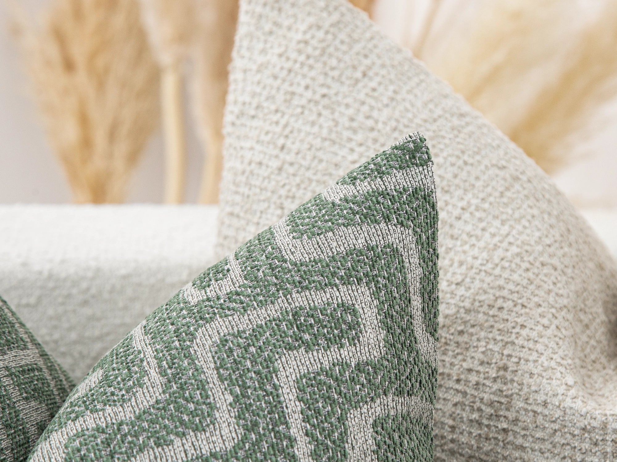 Teal Green Maze Pillow Cover - Tessera