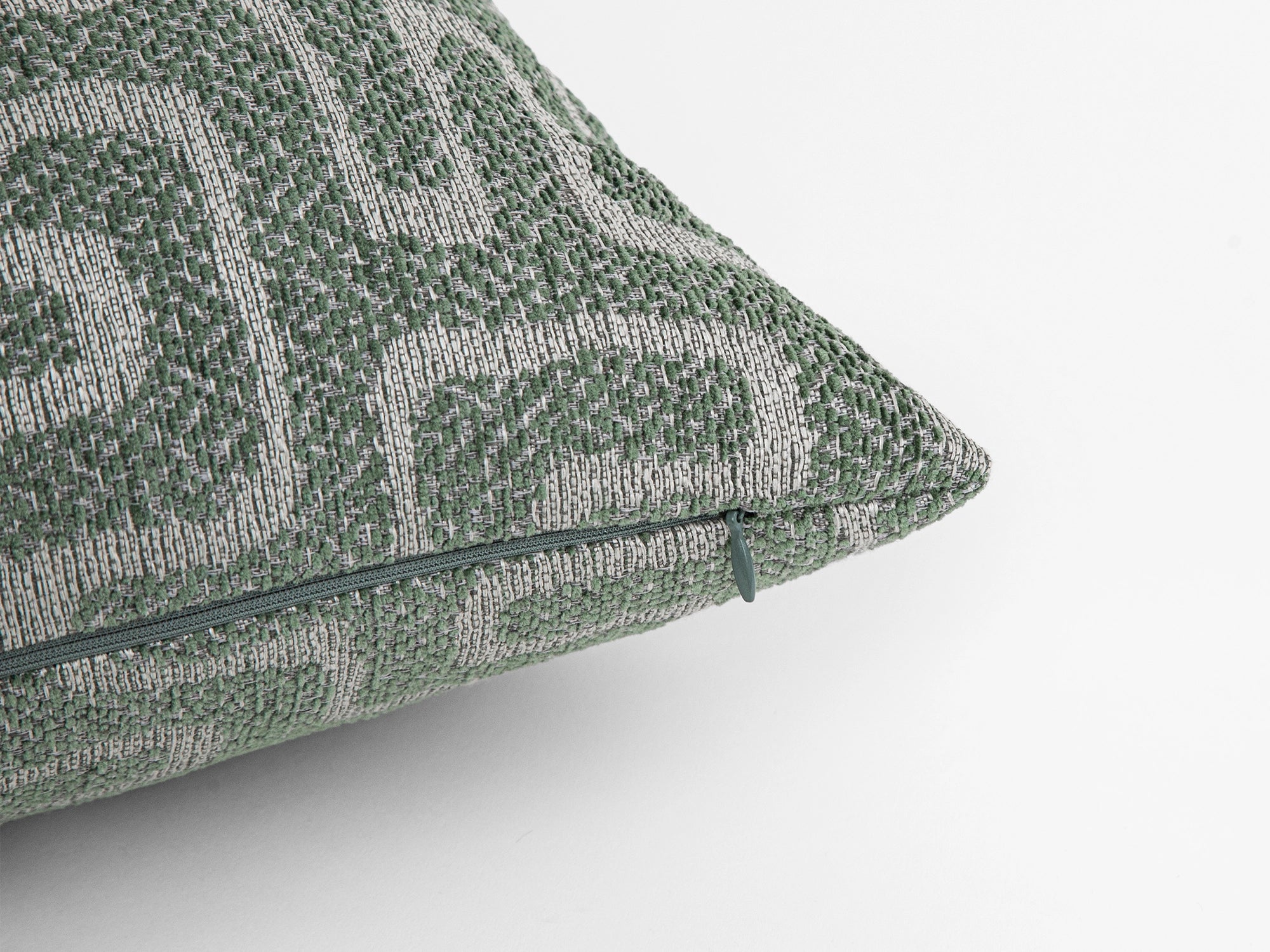 Teal Green Maze Pillow Cover - Tessera