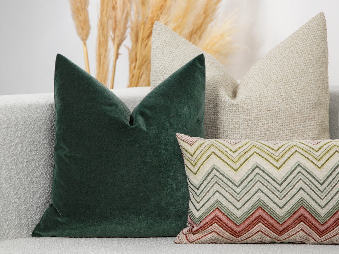 Teal Green Velvet Pillow Cover