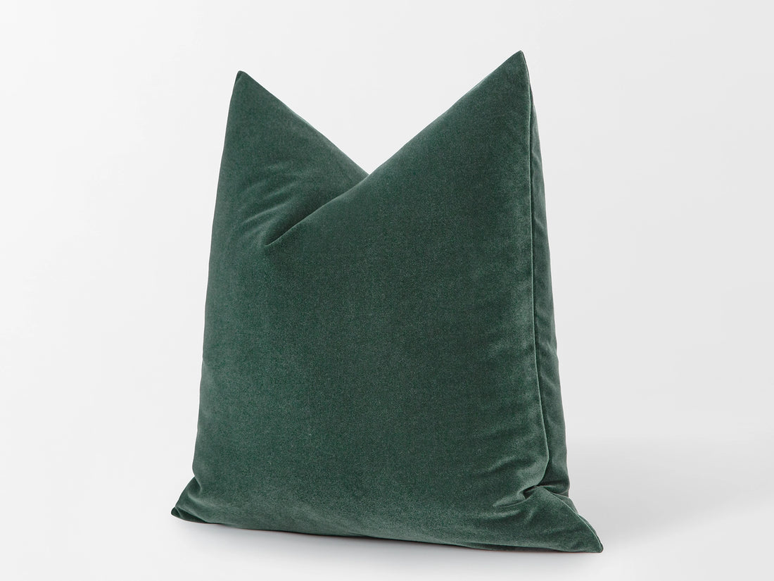 Teal Green Velvet Pillow Cover