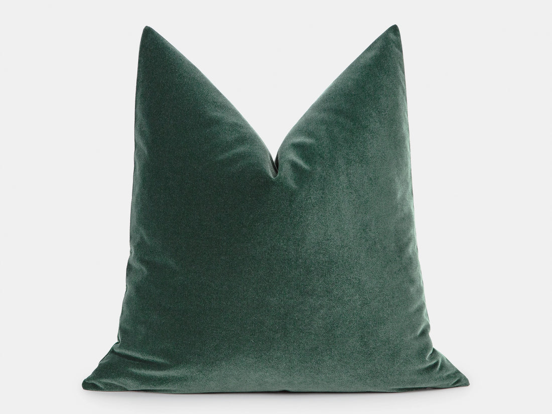 Teal Green Velvet Pillow Cover