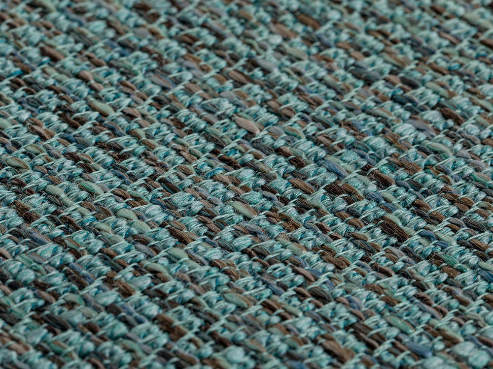 Teal Woven Upholstery Fabric - Arcadian