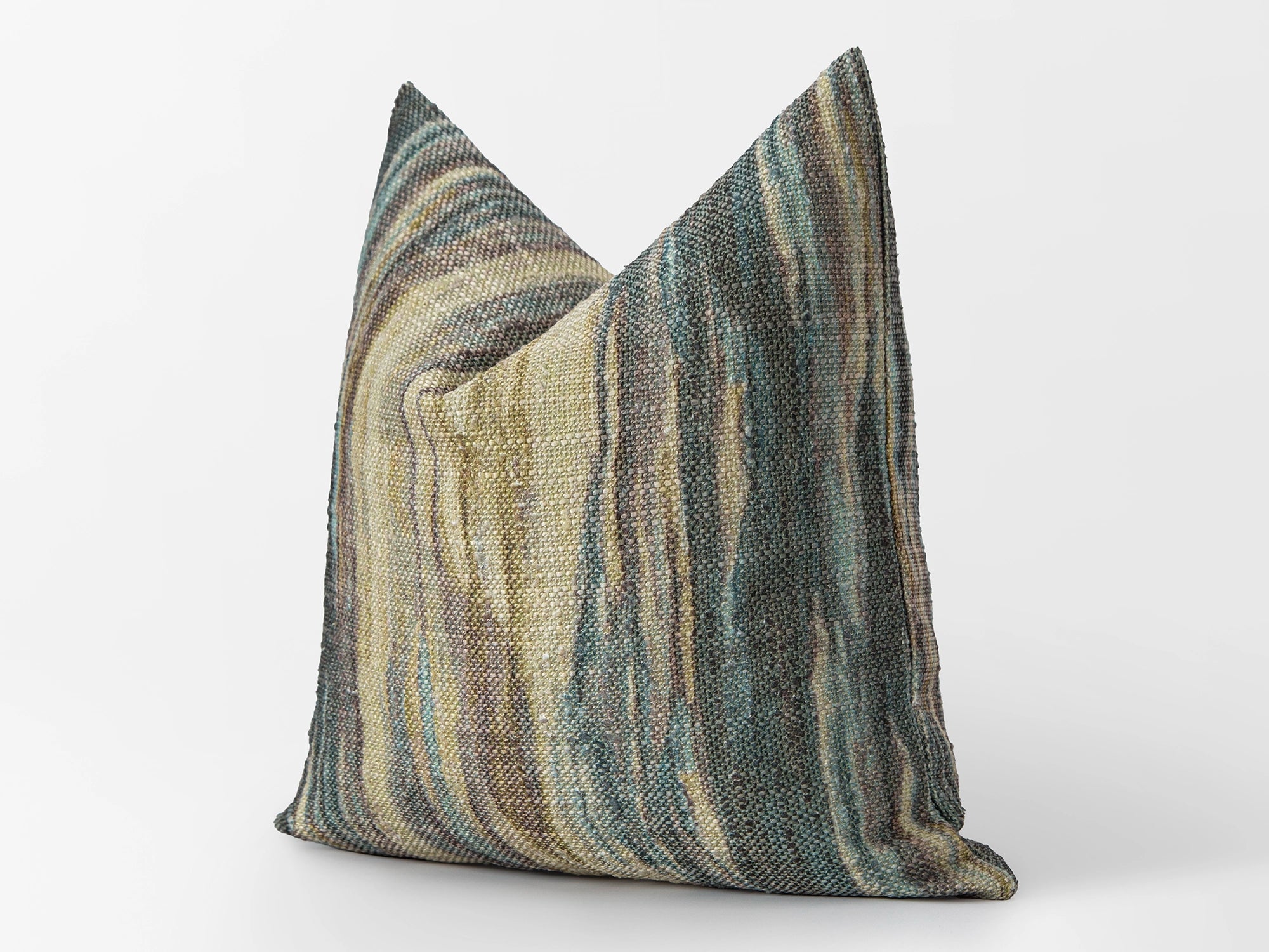 Teal Abstract Pillow Cover