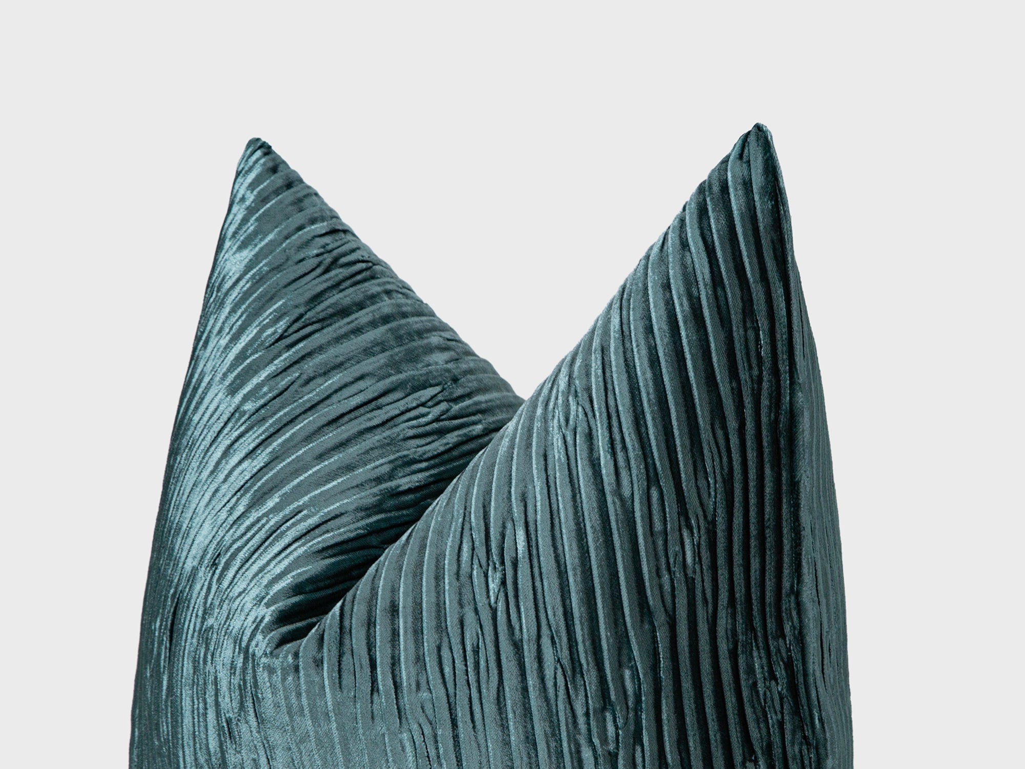 Teal Textured Luxury Velvet Pillow Cover
