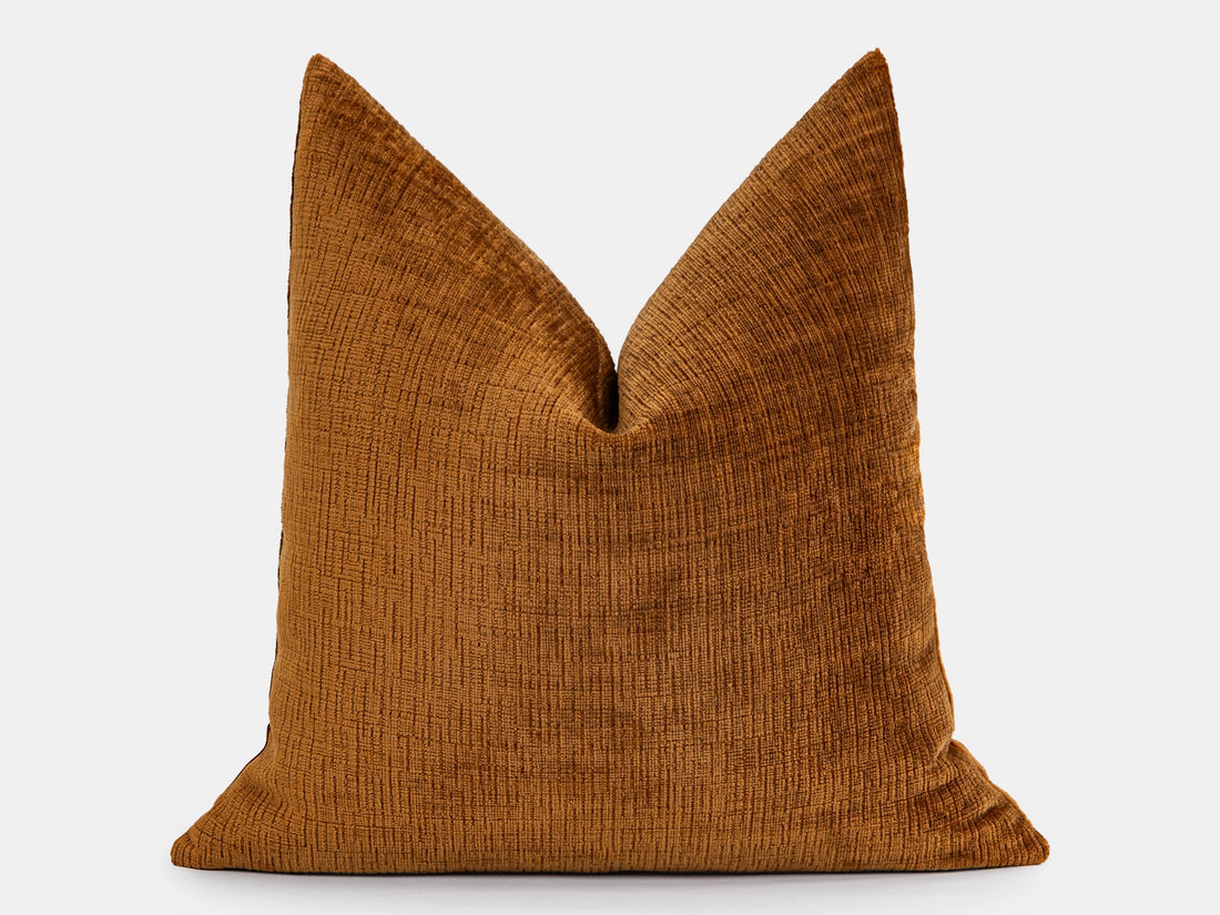 Terracotta Chenille Pillow Cover – Cozy