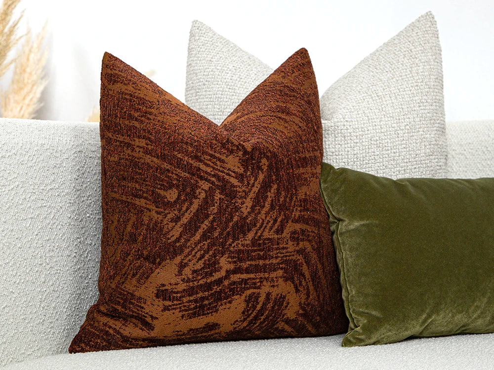 Textured Terracotta Art Pillow Cover