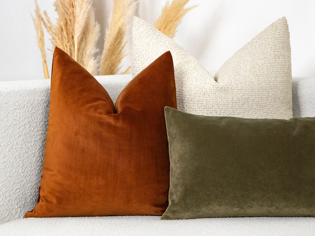Terracotta Velvet Pillow Cover