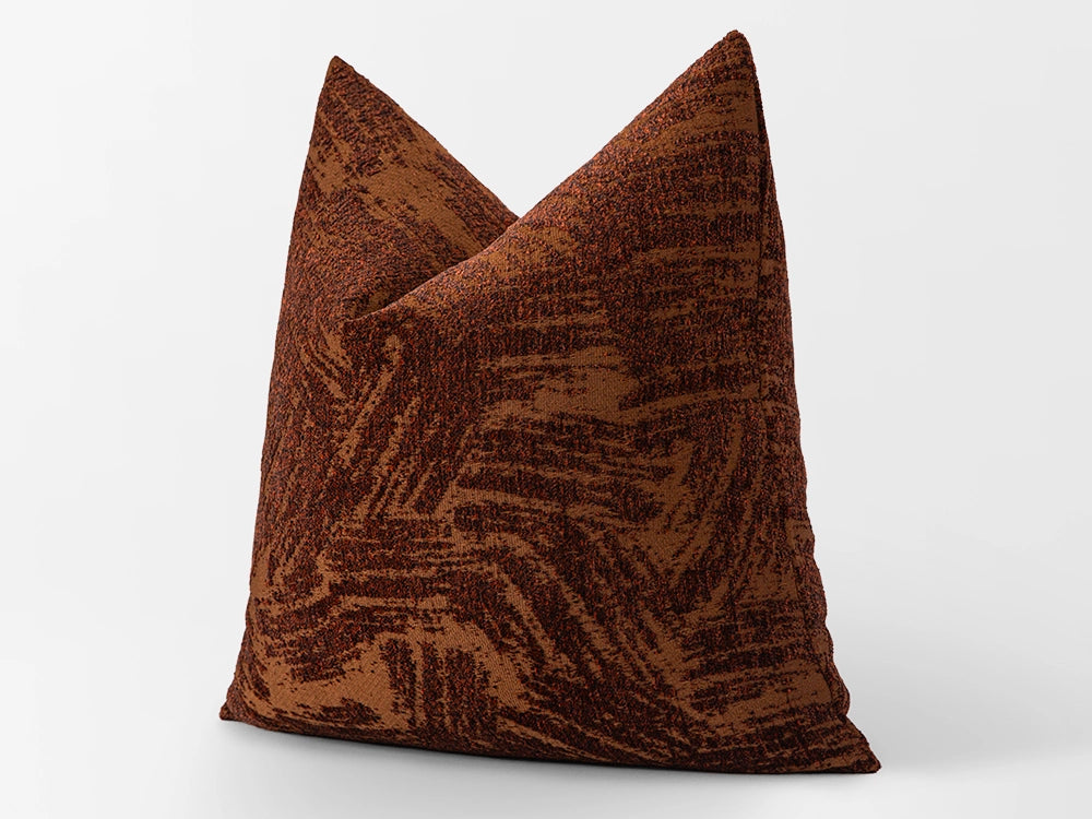 Textured Terracotta Art Pillow Cover
