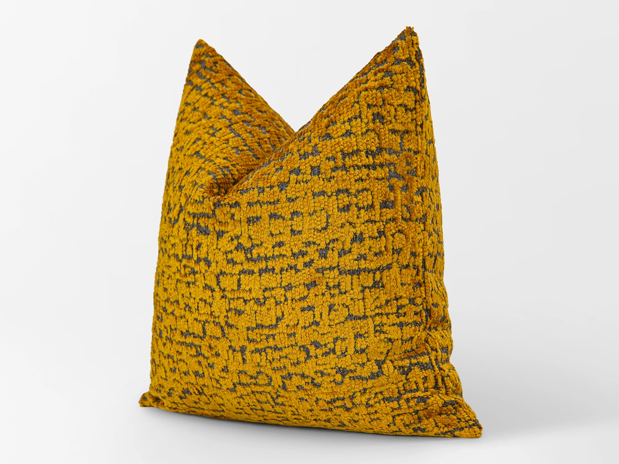 Mustard Textured Soft Cozy Pillow Cover