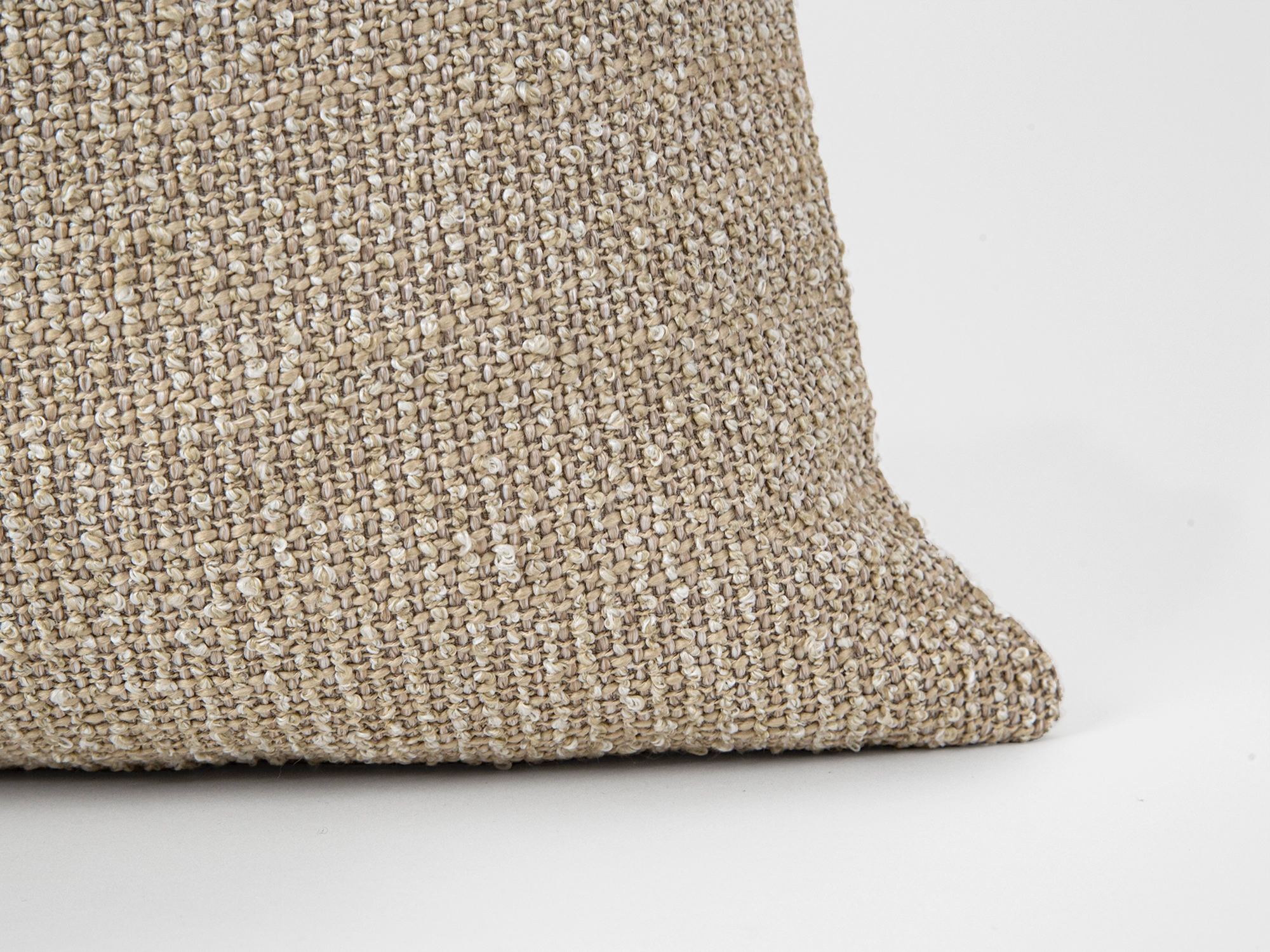 Beige Textured Boho Pillow Cover