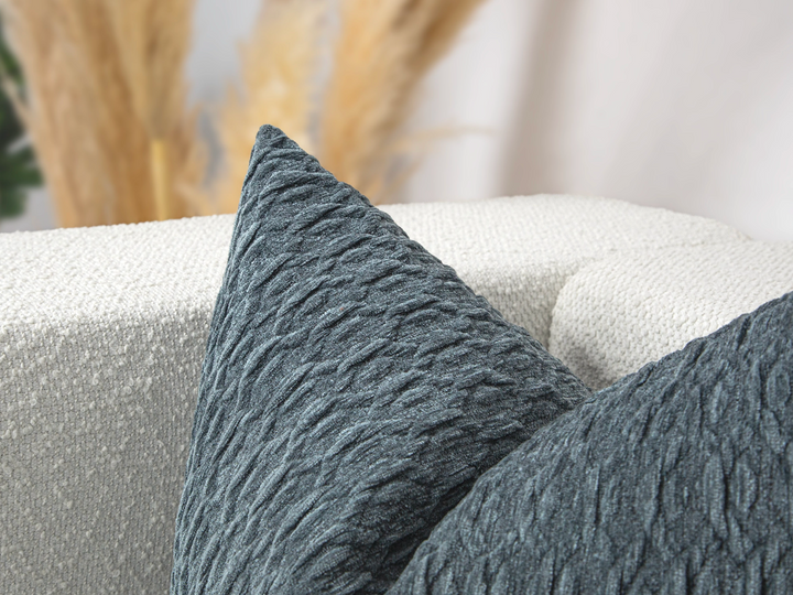 Dark Dusty Blue Pillow Cover