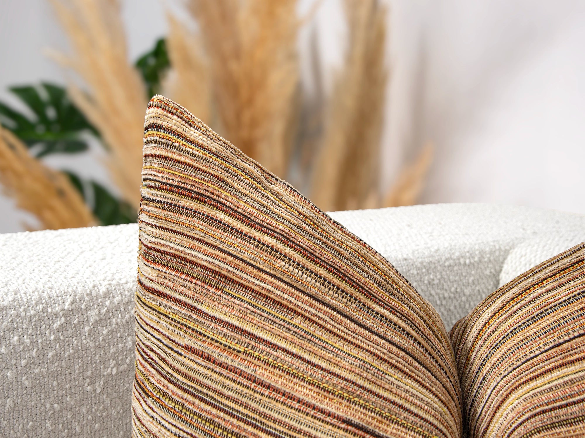 Colorful Boho Striped Pillow Cover