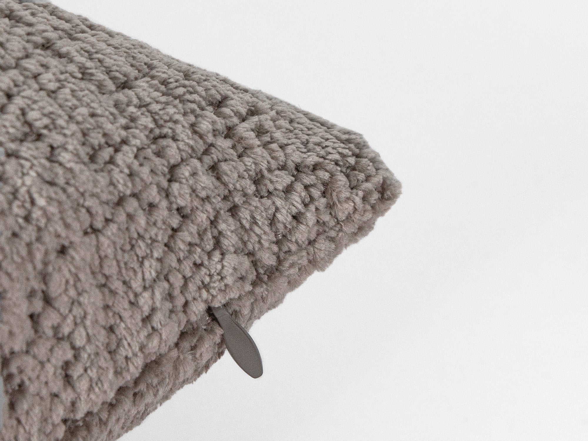 Mink Brown Textured Pillow Cover