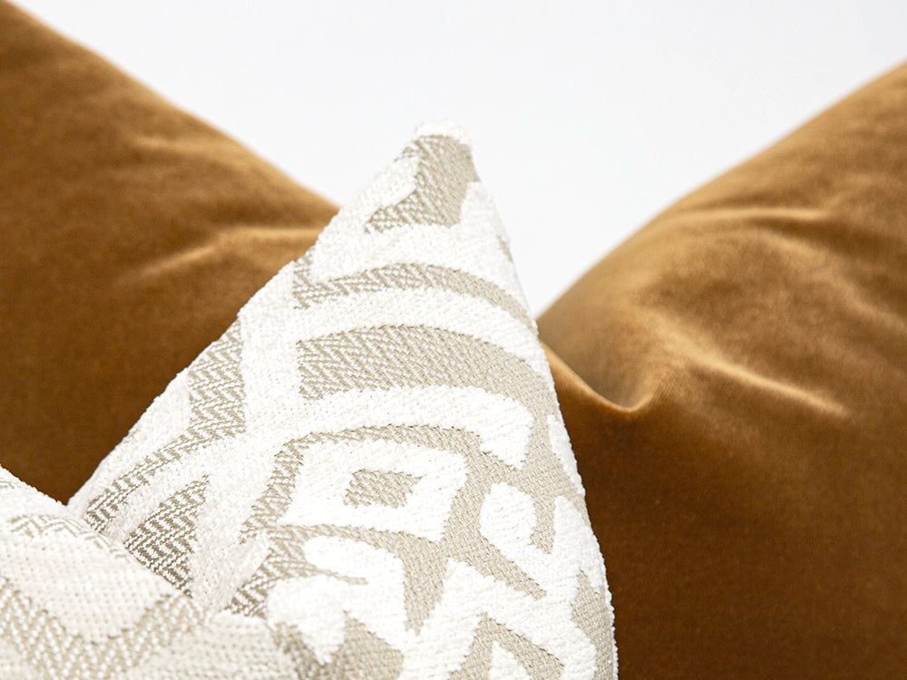 Ivory Ethnic Boho Soft Pillow Cover