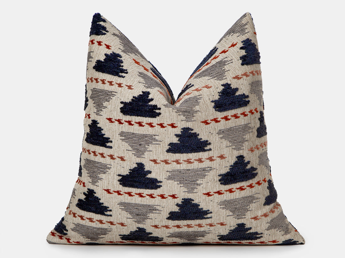 Navy Accent Throw Pillow Cover - Textured & Soft