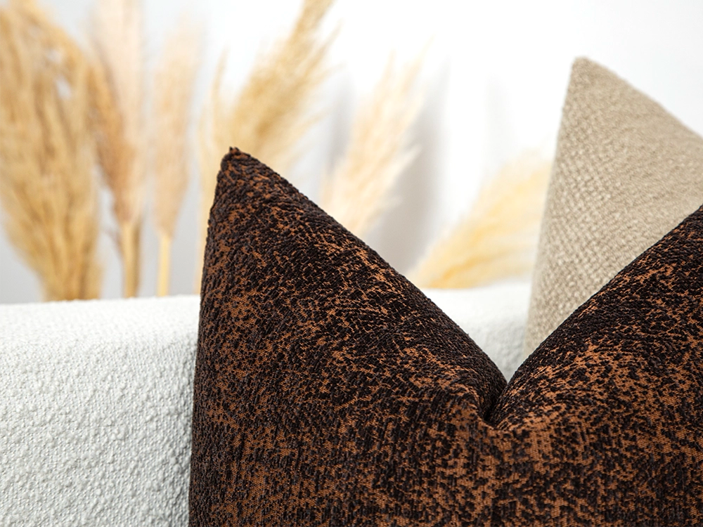 Brown and Rust Soft Pillow Cover