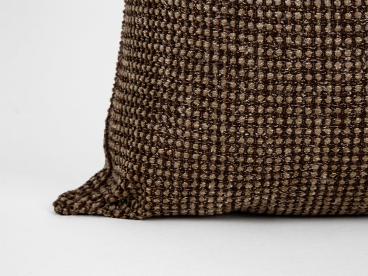 Dark Brown Spotted Pillow Cover