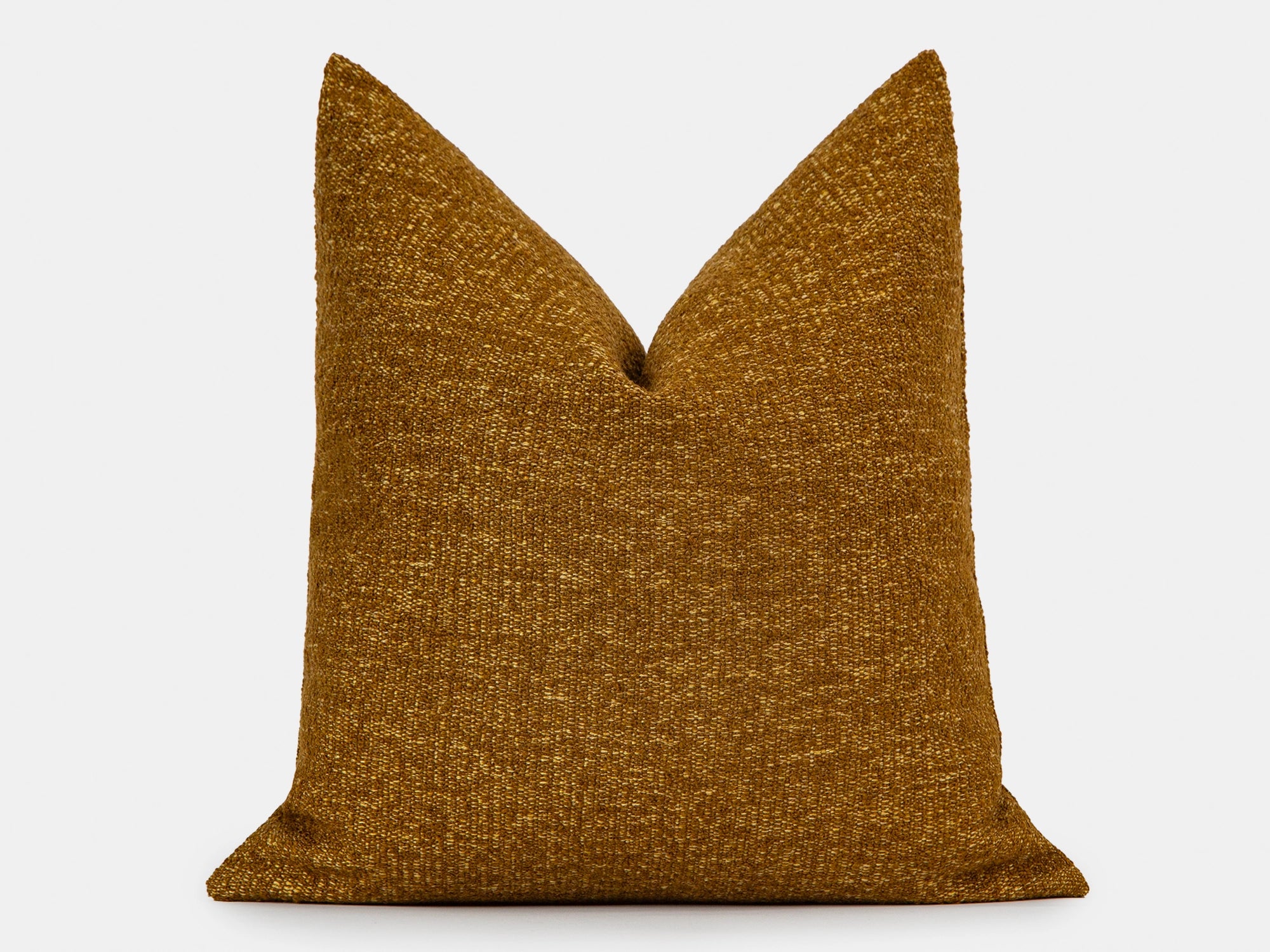 Tobacco Brown Textured Pillow Cover