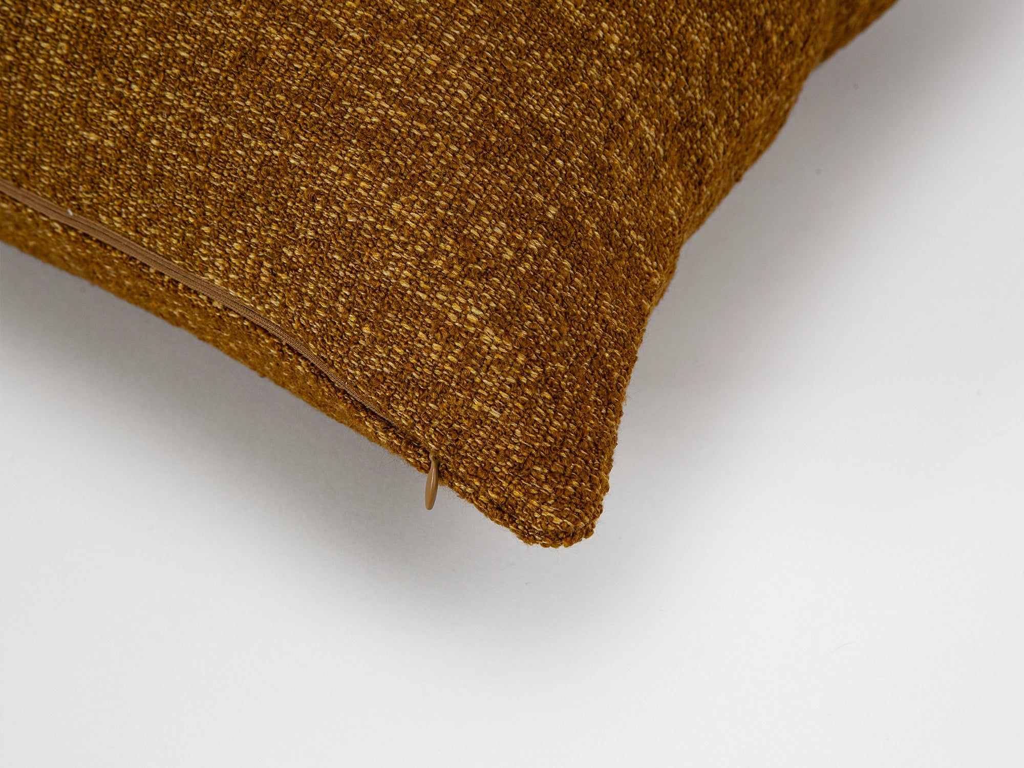 Tobacco Brown Textured Pillow Cover