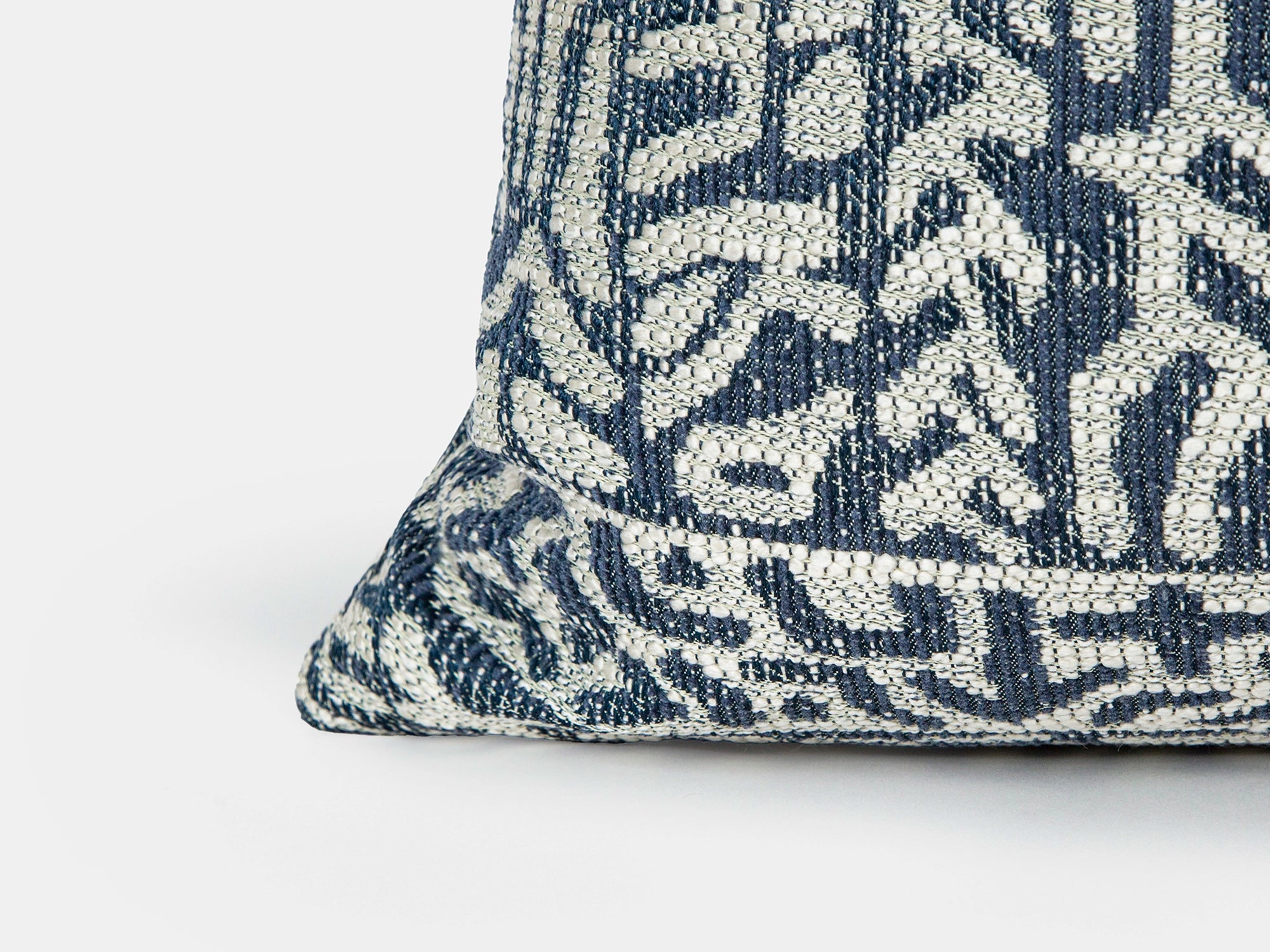 Blue Tribal Geometric Pillow Cover