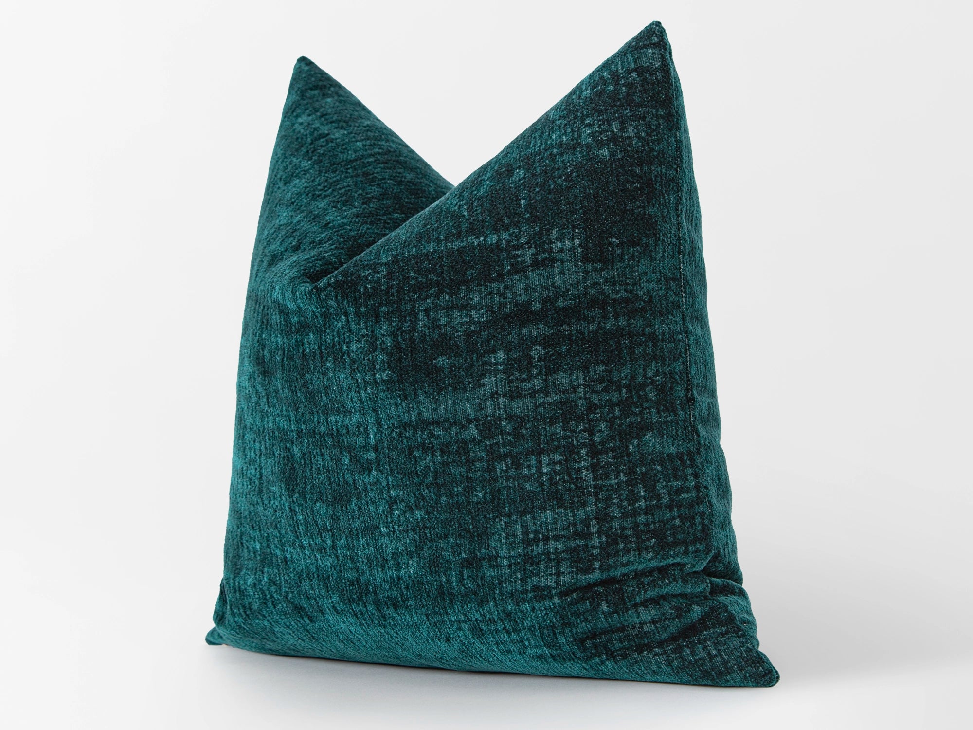 Dark Teal Textured Soft Pillow Cover